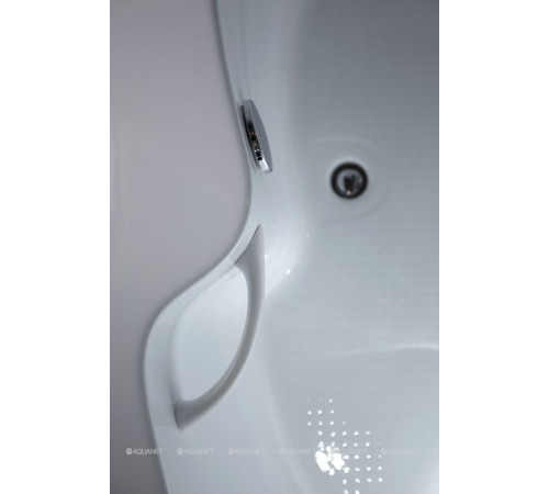 Ванна акриловая Aquanet Capri 160x100 L левосторонняя с каркасом и сливом-переливом 00205476