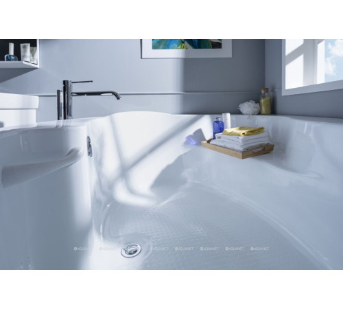 Ванна акриловая Aquanet Capri 160x100 L левосторонняя с каркасом и сливом-переливом 00205476