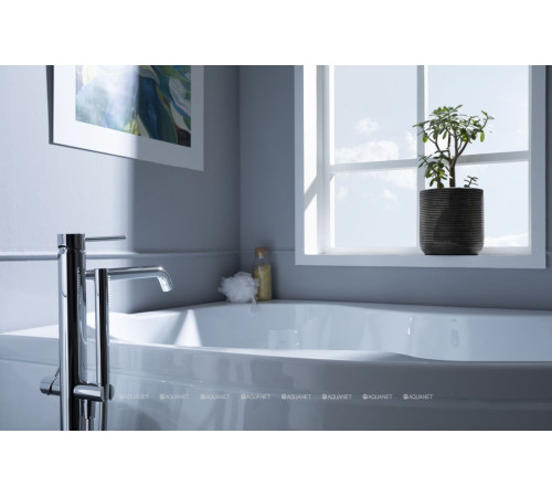 Ванна акриловая Aquanet Capri 160x100 L левосторонняя с каркасом и сливом-переливом 00205476