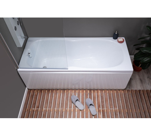 Шторка для ванны Aquanet SG-750 150x75 см стекло 6 мм прозрачное SG-750