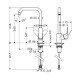 Смеситель для кухни Hansgrohe Focus 260 черный матовый 31820670