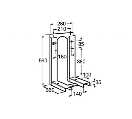 Монтажная рама Roca Duplo 822091001