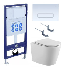 Комплект инсталляции AQUATEK ВЕГА cmp-013 рама INS-0000012 кнопка KDI-0000013 унитаз AQ1904-00 cmp-013