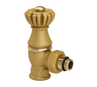 Клапан угловой SR Rubinetterie Liberty 1/2 x 3/4 золото 0325-2000V00R RAL 1036