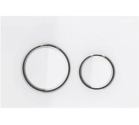 Клавиша смыва Geberit Sigma21 двойная стекло белое/хром 115.884.SI.1