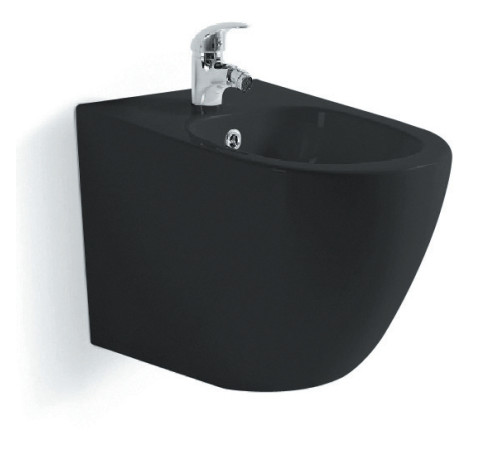 Биде подвесное Aquanet Европа 510x355x311 мм черный матовый AQ1016-MB