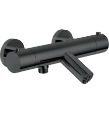 Смеситель для ванны термостатический VELIS глянцевый черный VE125010/1FLP