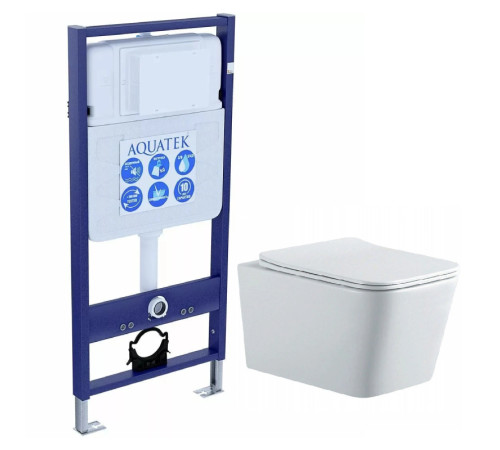 Комплект инсталляция с унитазом Aquatek Либра New (INS-0000012, AQ0530N-00) ЛИБРА N