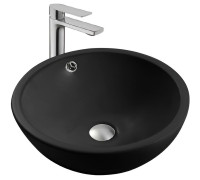 Раковина накладная AQUATON 440x440x175 мм матовый черный AQ5354-MB