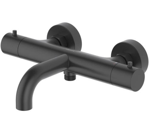 Смеситель для ванны термостатический Aquanet Европа матовый черный AQ1343MB