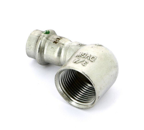 Угол 90° пресс-В компактный нержавеющая сталь Viega Sanpress Inox 15х3/4 436988