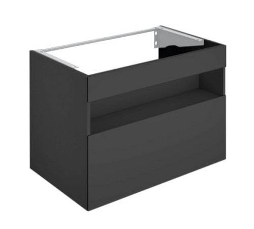 Тумба под умывальник KEUCO Stageline 800x625x490 мм 1 ящик подсветка розетка USB Вулканит 32862970100