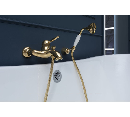 Смеситель для ванны Paffoni Giorgia короткий излив золото глянец GI022GF
