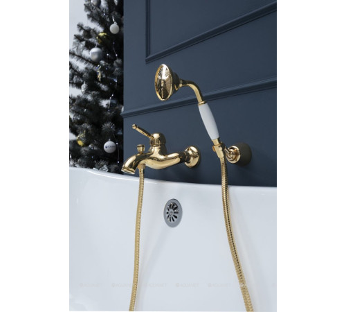 Смеситель для ванны Paffoni Giorgia короткий излив золото глянец GI022GF