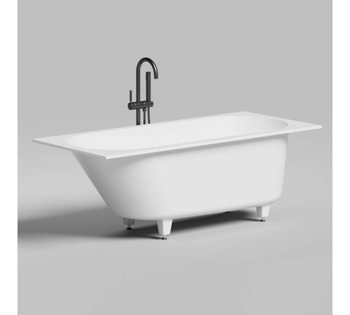 Ванна встраиваемая Salini Ornella Kit 160х70х54 см S-Stone белый матовый 102426M