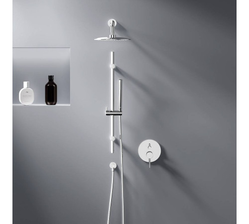 Встраиваемая душевая система Damixa Scandinavian Pure со смесителем и штангой 936530000