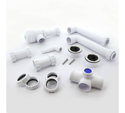 Сифон McAlpine бутылочный 1 1/2 x 40 мм для двойной раковины с выпусками 70 мм MRSK5-A