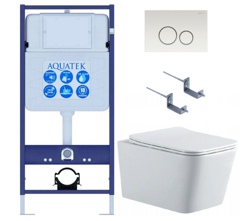 Комплект инсталляция с унитазом Aquatek Либра New (INS-0000012, KKI-0000002, KDI-0000015, AQ0530N-00) ЛИБРА N KDI15