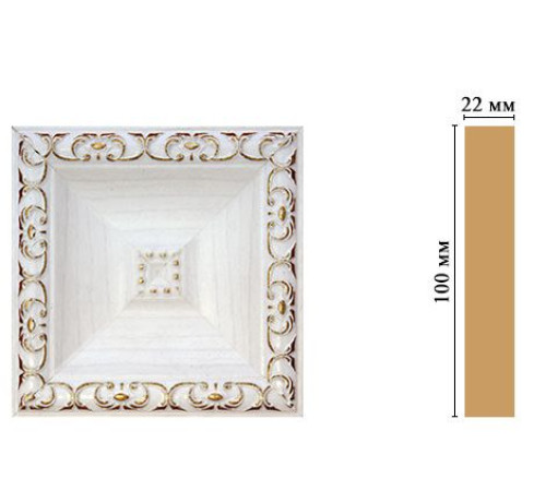 Вставка декоративная DECOMASTER D207-118 100х100х22 мм D207-118