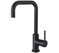 Смеситель для кухни Aquanet Вега квадратный излив матовый черный AQ1080MB