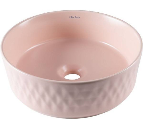 Раковина-чаша Allen Brau Fantasy 36х36х12 см розовый 4.11033.SM