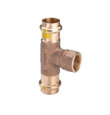 Тройник Viega Profipress G с SC-Contur 35x1/2x35 мм бронза 352769