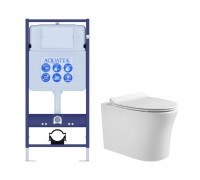 Комплект инсталляции AQUATEK НИКА (рама INS-0000012, унитаз AQ2009-00 soft-close) INS-0000012/AQ2009-00