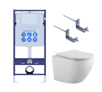 Комплект инсталляция AQUATEK Standard INS-0000012 крепеж KKI-0000002 унитаз ЕВРОПА AQ1901-00 ЕВРОПА-KKI2