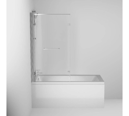 Шторка на ванну AM.PM Skyline 150х80 см с полотенцедержателем DX35WBS-D7W1-150MT