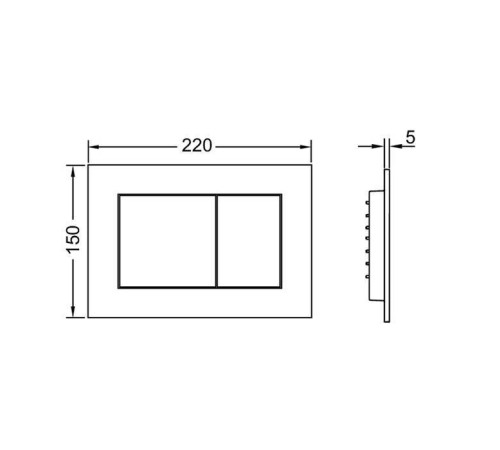 Панель смыва TECEnow с антибактериальным покрытием белый глянцевый 9240405