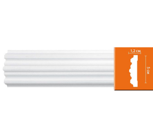 Молдинг гладкий DECOMASTER гибкий 50х12х2400 мм 97615F