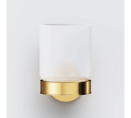 Стакан стеклянный с настенным держателем AM.PM X-Joy золото A85A34399