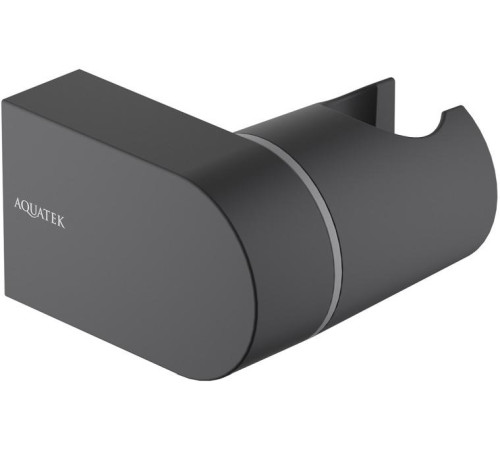 Держатель ручного душа Aquanet матовый черный AQ2406MB