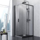 Душевое ограждение AM.PM Gem 100x80 см без поддона W93G-404-100280-BT