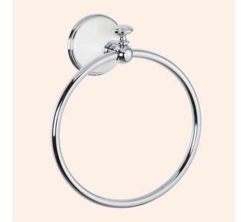 Полотенцедержатель-кольцо Tivoli Harmony белый/хром TWHA015bi/cr
