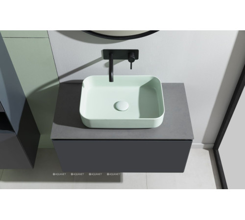 Тумба под раковину Allen Brau INFINITY 85 см 1+1 антрацит матовый 1.21002.AM