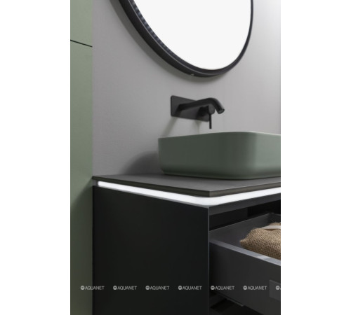 Тумба под раковину Allen Brau INFINITY 85 см 1+1 антрацит матовый 1.21002.AM