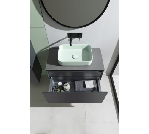 Тумба под раковину Allen Brau INFINITY 85 см 1+1 антрацит матовый 1.21002.AM