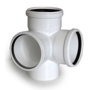 Крестовина двухплоскостная ELITE 110х110х110 мм 87 градусов белая 24570