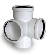 Крестовина двухплоскостная ELITE 110х110х110 мм 87 градусов белая 24570