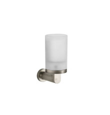 Стакан для зубных щеток подвесной Gessi Emporio сатинированное стекло Finox Brushed Nickel 38809#149