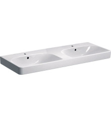 Раковина Geberit Smyle Square 120х48 см с 2 отверстиями под смеситель 500.253.01.1