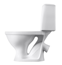 Унитаз-компакт Sanita Соната белый сиденье полипропилен косой выпуск 1.P201.2.S00.00B.F