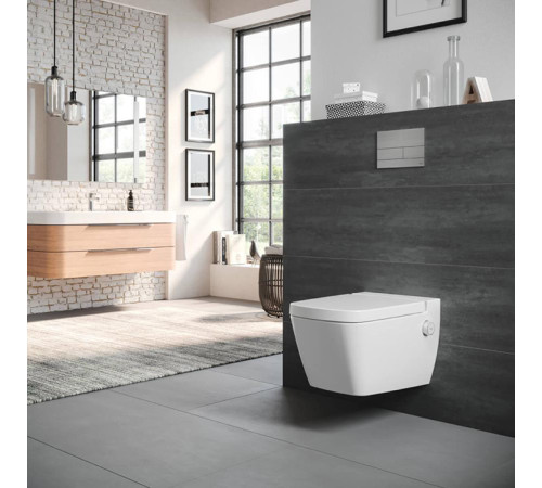 Унитаз-биде подвесной TECE TECEone 54х35 см безободковый смыв Tornado с сиденьем 9700216