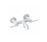 Смеситель для ванны и душа Kludi Nova Fonte Puristic белый матовый 205405315