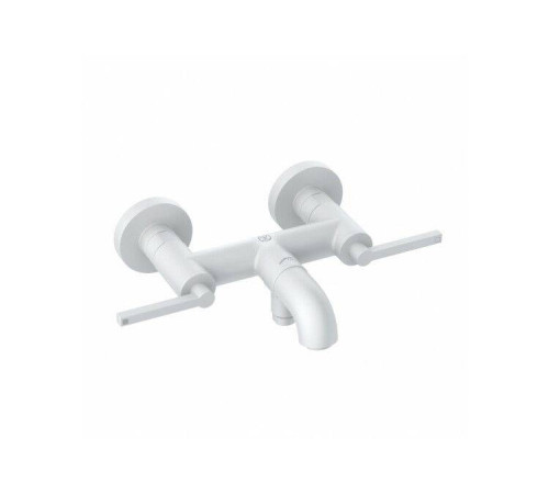 Смеситель для ванны и душа Kludi Nova Fonte Puristic белый матовый 205405315
