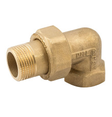 Сгон-американка угловой ELSEN Metalit НВ 1 латунь с плоским уплотнением EBF27.10