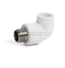 Угольник переходной Fusitek PP-R 90° 20x3/4 НР FT04502