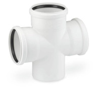 Крестовина одноплоскостная REHAU RAUPIANO Plus 87° 90 мм Max Flow 11237141001