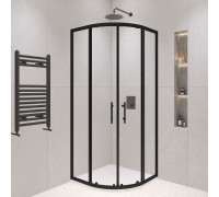 Душевой уголок полукруглый RGW Passage PA-51B 800x800 мм черный 02085188-14